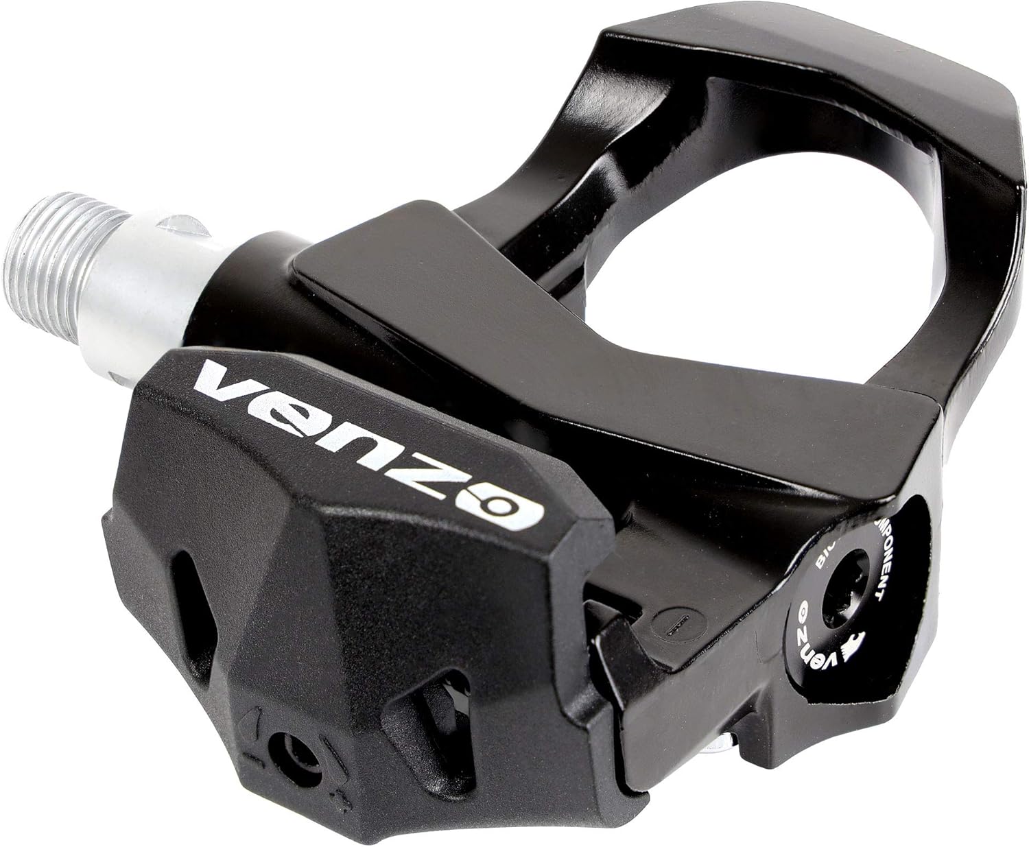 Venzo Sealed Fitness Exercise Indoor Bike Bicycle Pedals & Cleats - Compatible with Peloton, Look Delta & Shimano SPD - with Toe Cages Pedals Set or Cage Removal Tool for Indoor Fitness Exercise - Image 4