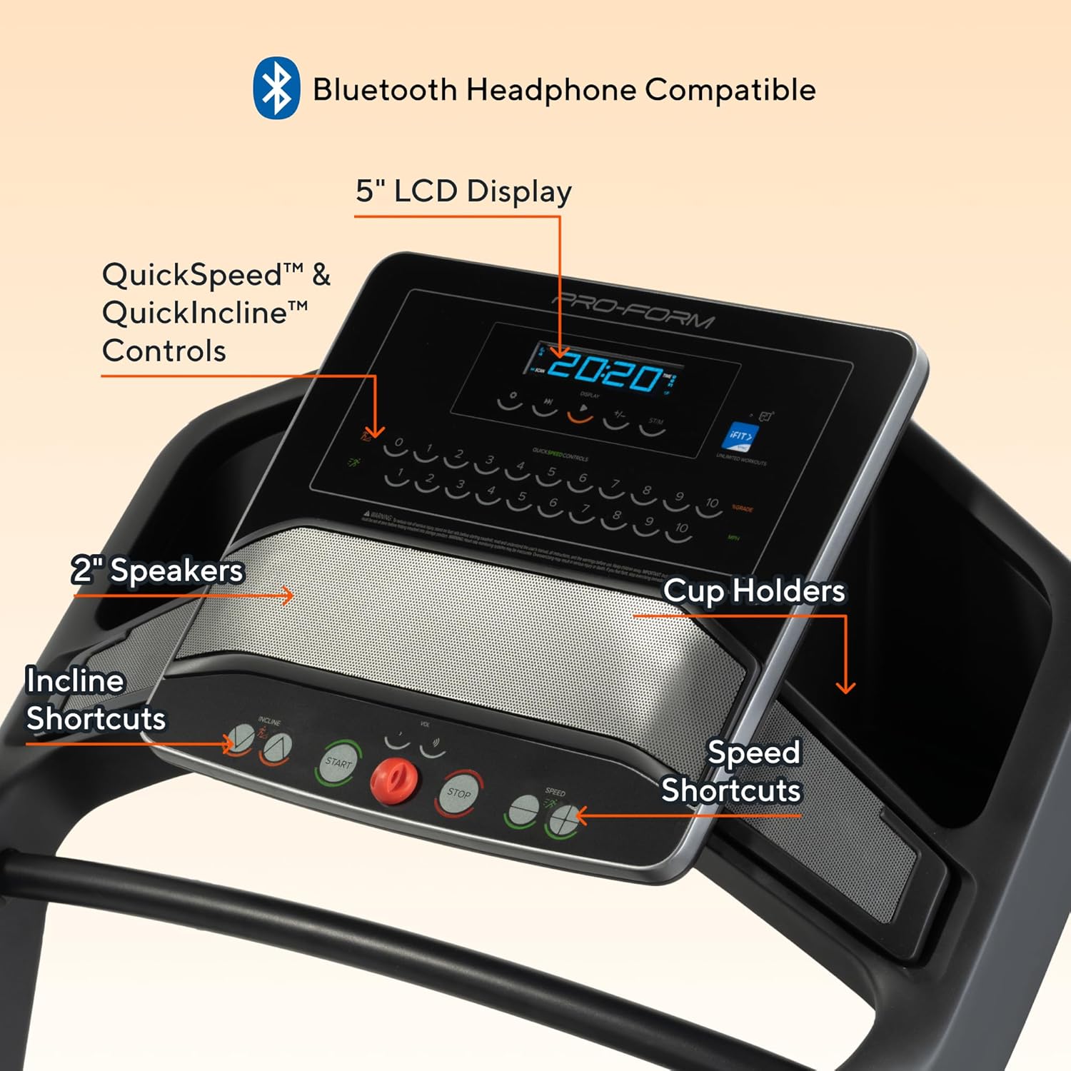 Proform Carbon Treadmills: Treadmills for Walking and Running with Built-in Fan and SpaceSaver Design - Image 2