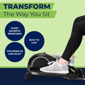 DeskCycle Ellipse Leg Exerciser – Under Desk Elliptical Machine and Foot Pedal Exerciser – Leg Exerciser While Sitting – Compact Under Desk Exercise Equipment