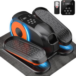 Mini Under Desk Elliptical Machine Low Impact Electric Leg Exerciser As Seen on TV While Sitting for Seniors with Non-Slip Mat Quiet & Portable for Home and Office