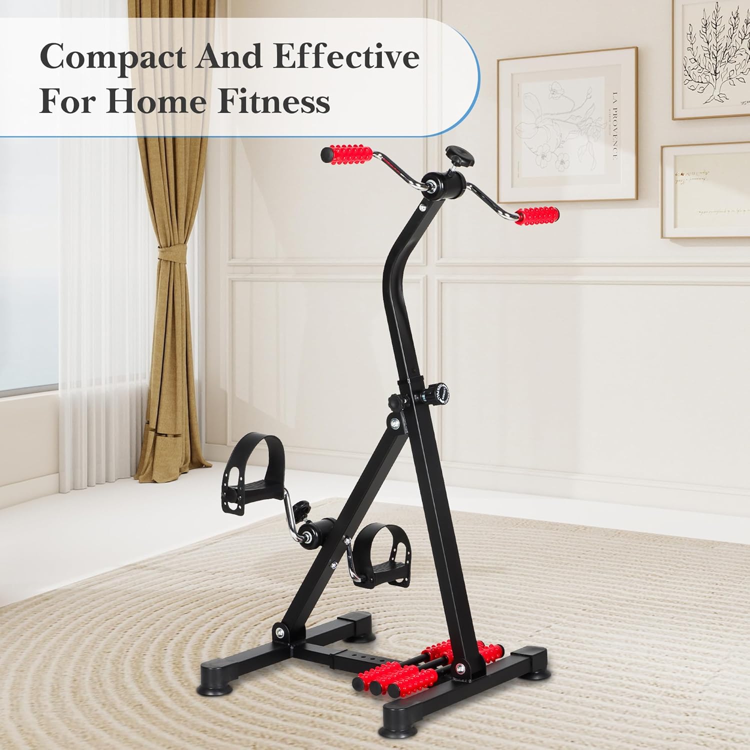 Adjustable Pedal Exerciser Bike for Seniors,Hand Arm Leg and Knee Therapy, Stroke Recovery, Portable Fitness Equipment for Total Body Workout - Great Gift for Elderly Rehab - Image 6
