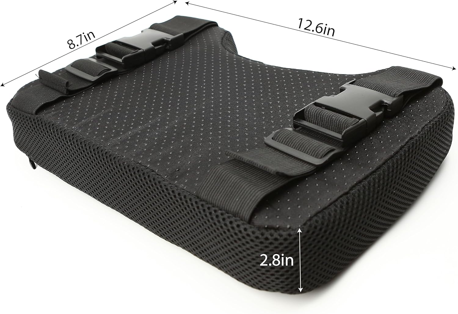 Custom Memory Foam Seat Cushion Soft Accessories for Indoor Exercise with Washable Cover, Straps for Rowing Machine, Recumbent Stationary Bike Pad - Image 2