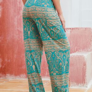 QIANXIZHAN Women’s Harem Pants, Hippie Palazzo Pants Boho Joggers Yoga Clothes with Pockets