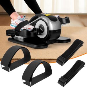 Zakle 4PCS Under Desk Elliptical Machine Pedal Straps, Suitable for Leg Pedal Exercixer for Seniors Fitness Home Sports Accessories, Ellipse Leg Exerciser Machine Pedal Straps