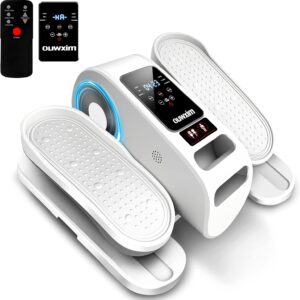 Under Desk Elliptical Machine-Elliptical Machine for Seniors,Portable Silent Electric Home Leg Exerciser with Remote Control,12 Speeds & Mute Function,Manual & Auto Mode