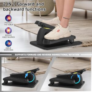 Under Desk Elliptical Machine, Electric Seated Pedal Exerciser,Elliptical Leg Exercisers for Seniors,Mini Ellipse Leg Exerciser with Remoter,12 Adjustable speeds Pedal Exerciser