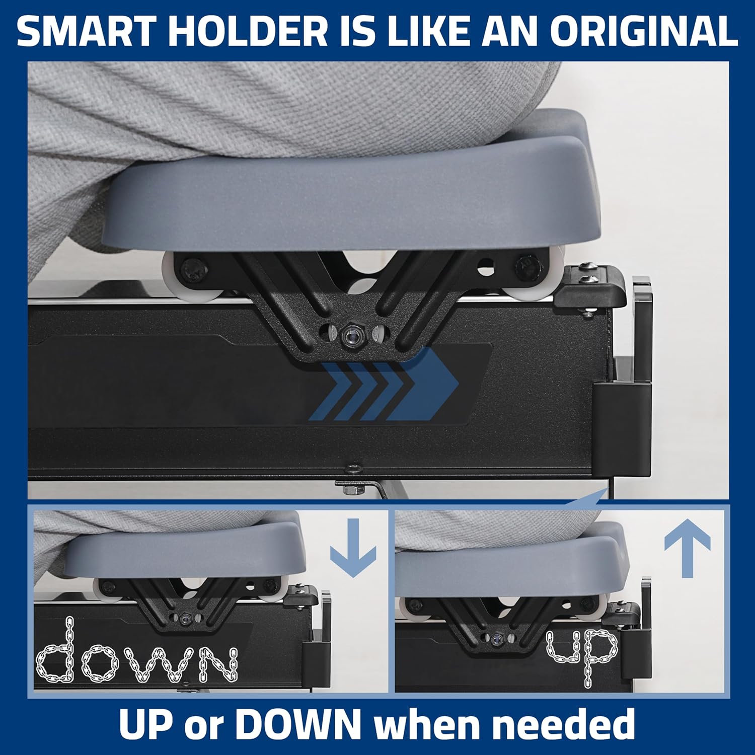 Handlebar Holder Compatible with Concept 2 Rowing Machine Model D&E and Rowerg, Chain Holder, Handle Bracket, Chain Maintenance, Lubing Helper, Rowing Machine Accessories, Patent Pending - Image 4