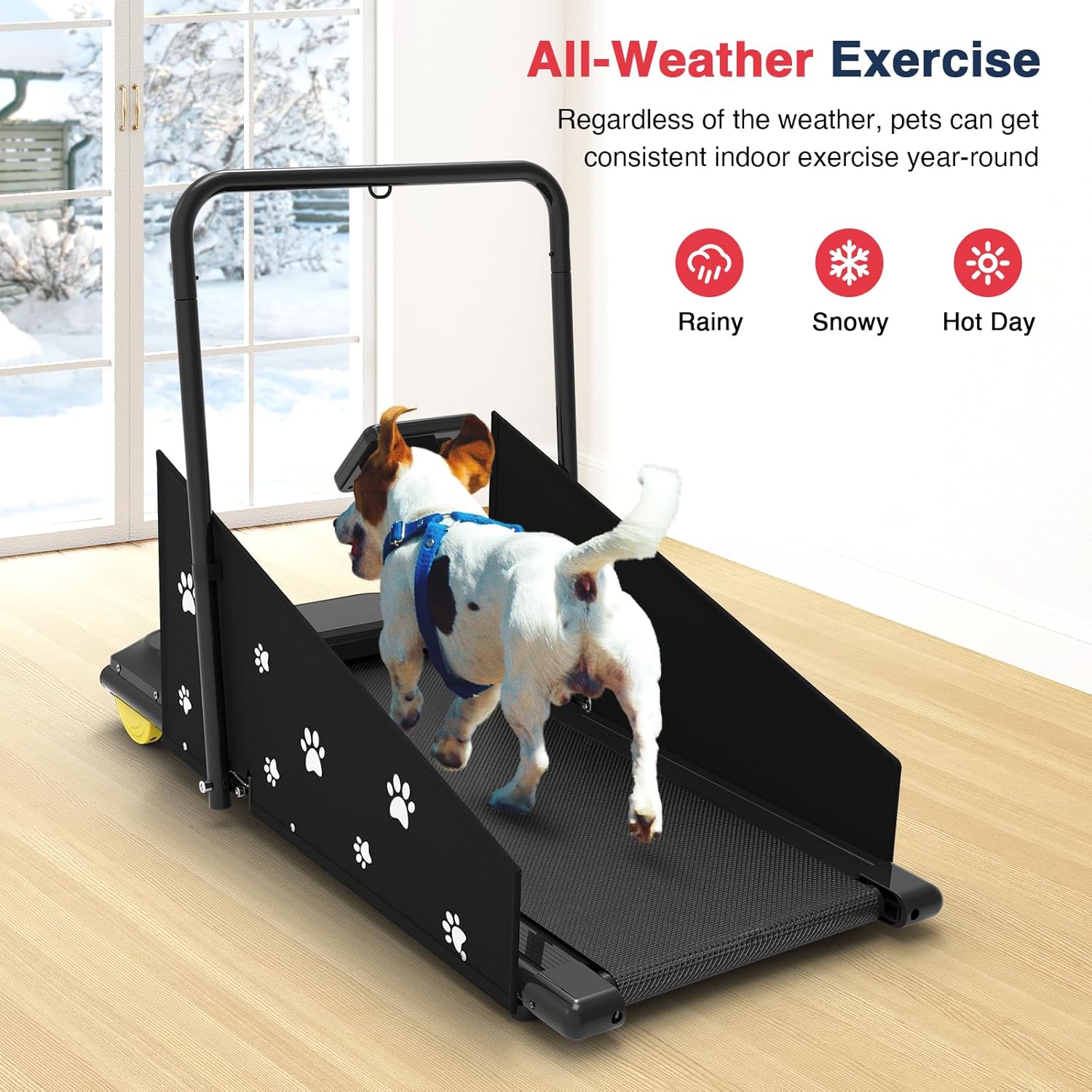 REDLIRO Dog Treadmill - Pet Indoor Treadmill for Medium/Small - Weight Capacity 265 lbs - Dog Fitness Running Machine with Remote Control & Display Screen - Image 6