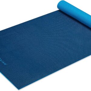 Gaiam Solid Color Yoga Mat, Non Slip Exercise & Fitness Mat for All Types of Yoga, Pilates & Floor Exercises