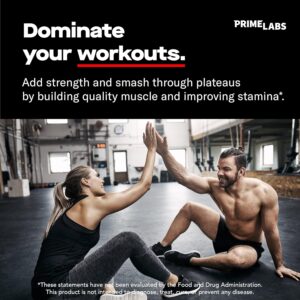 Prime Labs – Men’s Testosterone Booster – Stamina, Endurance, & Strength Booster – 60 Caplets