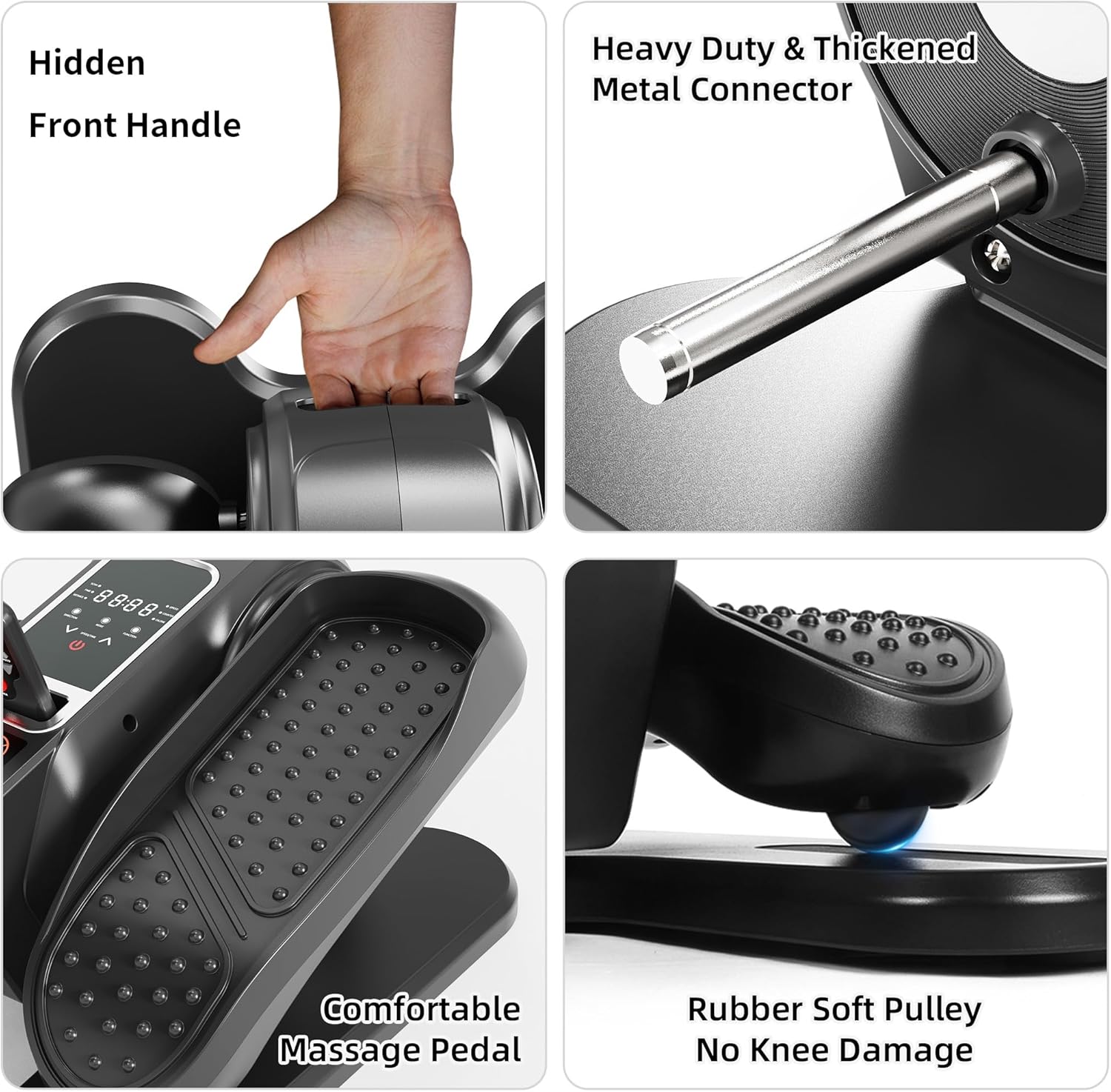 Under Desk Elliptical Exercise Machine with Remote & 12 Speeds, Electric Fitness Equipment While Sitting for Elderly Ellipse as seen on TV for Seniors Mini Office Home Workout Stepper - Image 6