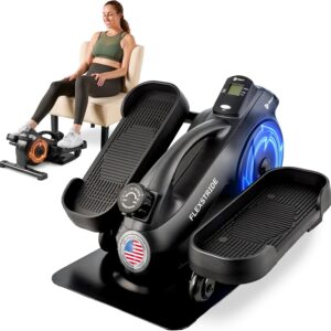 Lifepro Under Desk Elliptical Exercise Machine with or without Red Light, Seated Pedal Exerciser for Seniors & Adults, Quiet Elliptical Machine for Home or Office, Portable Leg Exerciser While Sitting