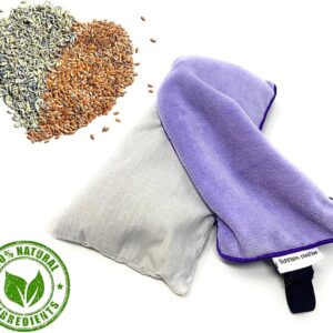 Mumu Wraps Lavender Aromatherapy Weighted Eye Pillow – Ideal for Sleeping, Yoga, and Meditation – Includes Extra Cover – Perfect Self-Care and Relaxation Gift for Women and Moms