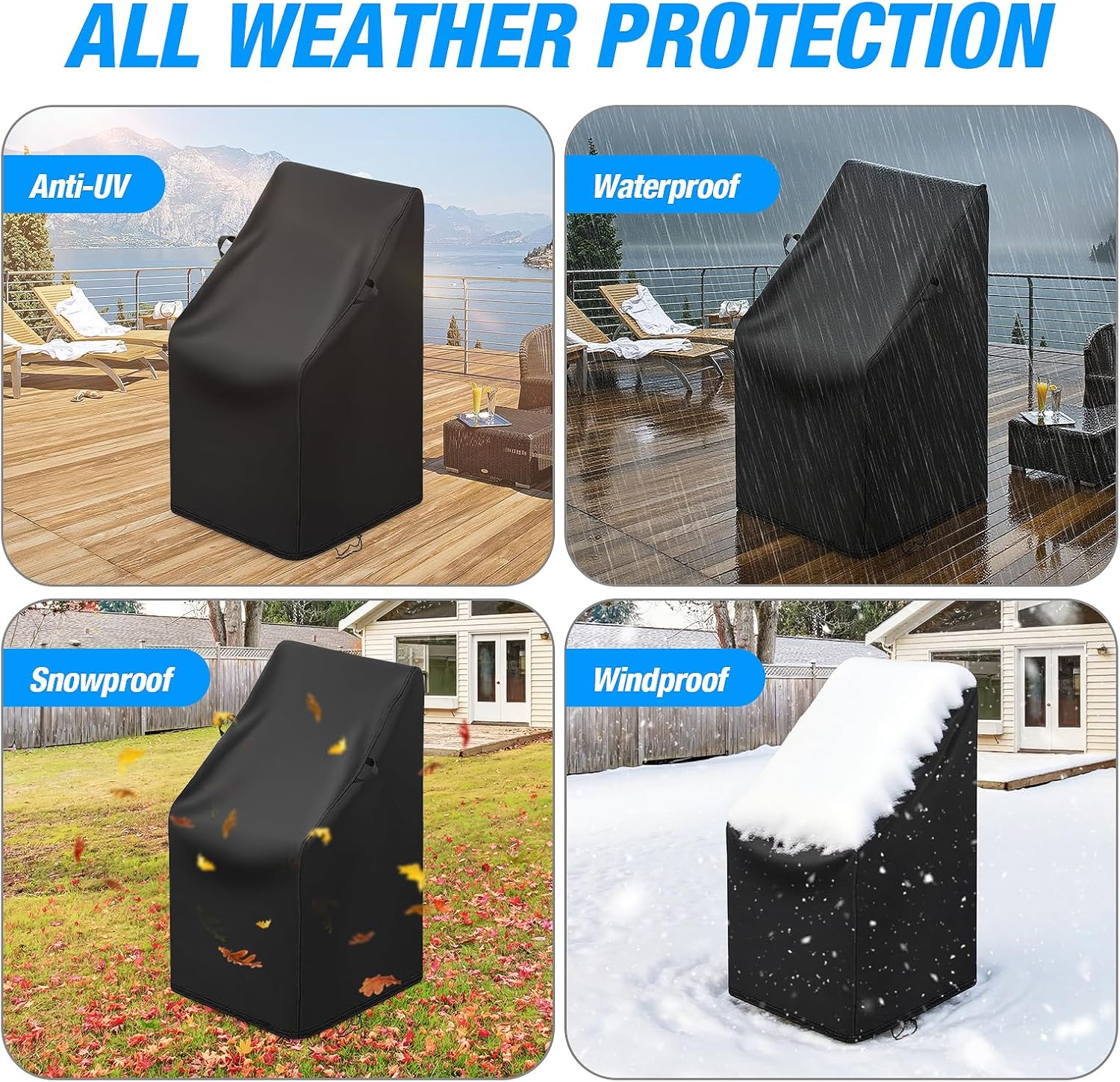 Rowing Machine Cover for foldable Water Rowing Machine - 29.9"L x 20.5"W x 24.8"H, 420D Waterproof Rowing Machines Covers Waterproof Outdoor - Indoor & Outdoor Use (Cover Only) - Image 7