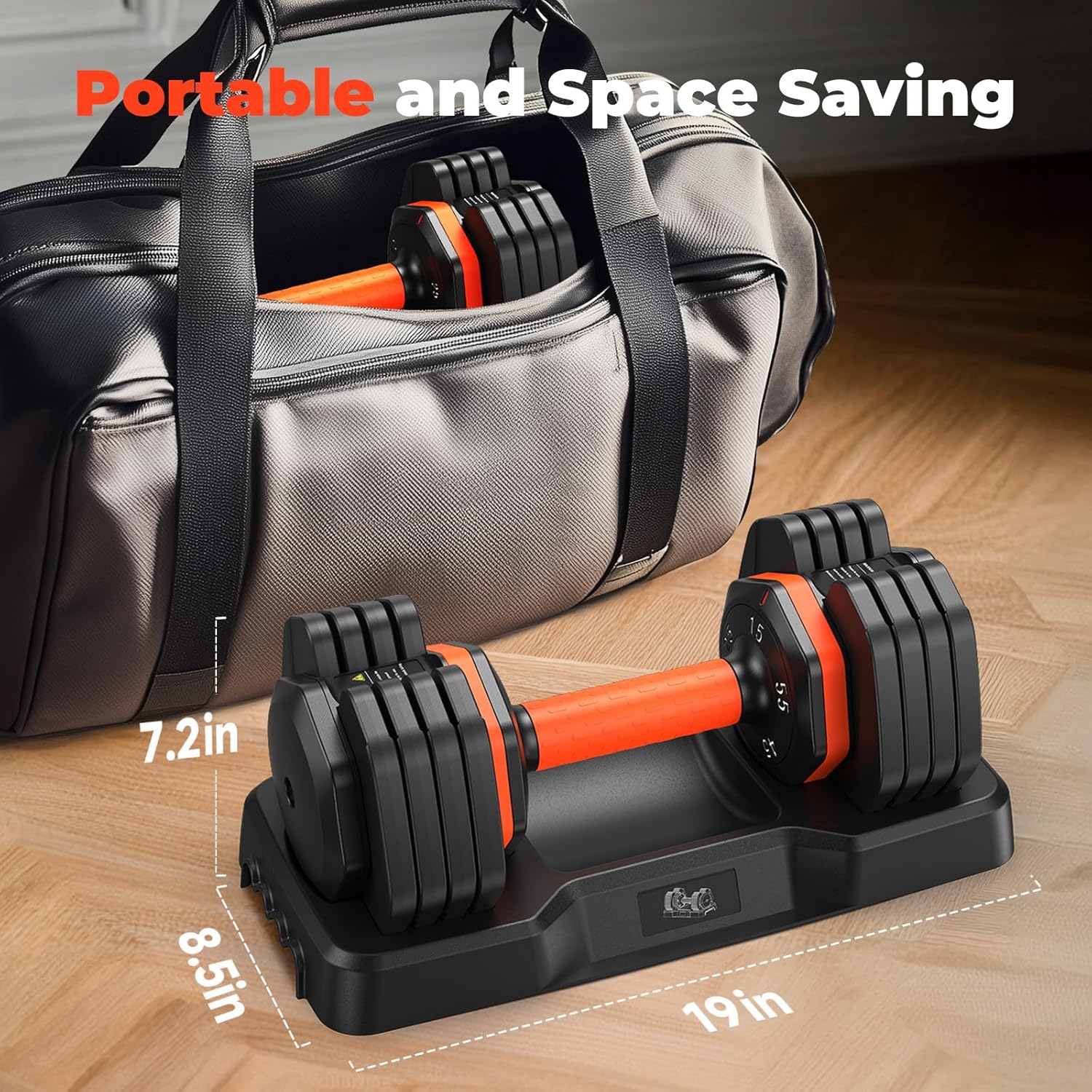 Adjustable Dumbbells Set, Adjustable Weights15/25/35/45/55lbs,Adjustable Dumbbell Pair 110LBS Exercise Fitness Fast Adjust Hex Weight for Full Body Workout Fitness Adjustable dumbbell set 2 - Image 7