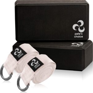 2-PACK or 5-PACK Yoga Exercise Adjustable Straps 8Ft | BONUS eBook | with Durable D-Ring For Pilates & Gym Workouts | Hold Poses, Stretch, Improve Flexibility & Maintain Balance