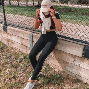 High Waisted Leggings for Women – No See Through Tummy Control Cycling Workout Yoga Pants with Pockets Reg & Plus