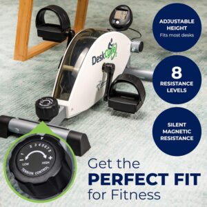 DeskCycle Under Desk Bike Pedal Exerciser – Stationary Bikes for Home & Office – Standard and Adjustable Height Versions