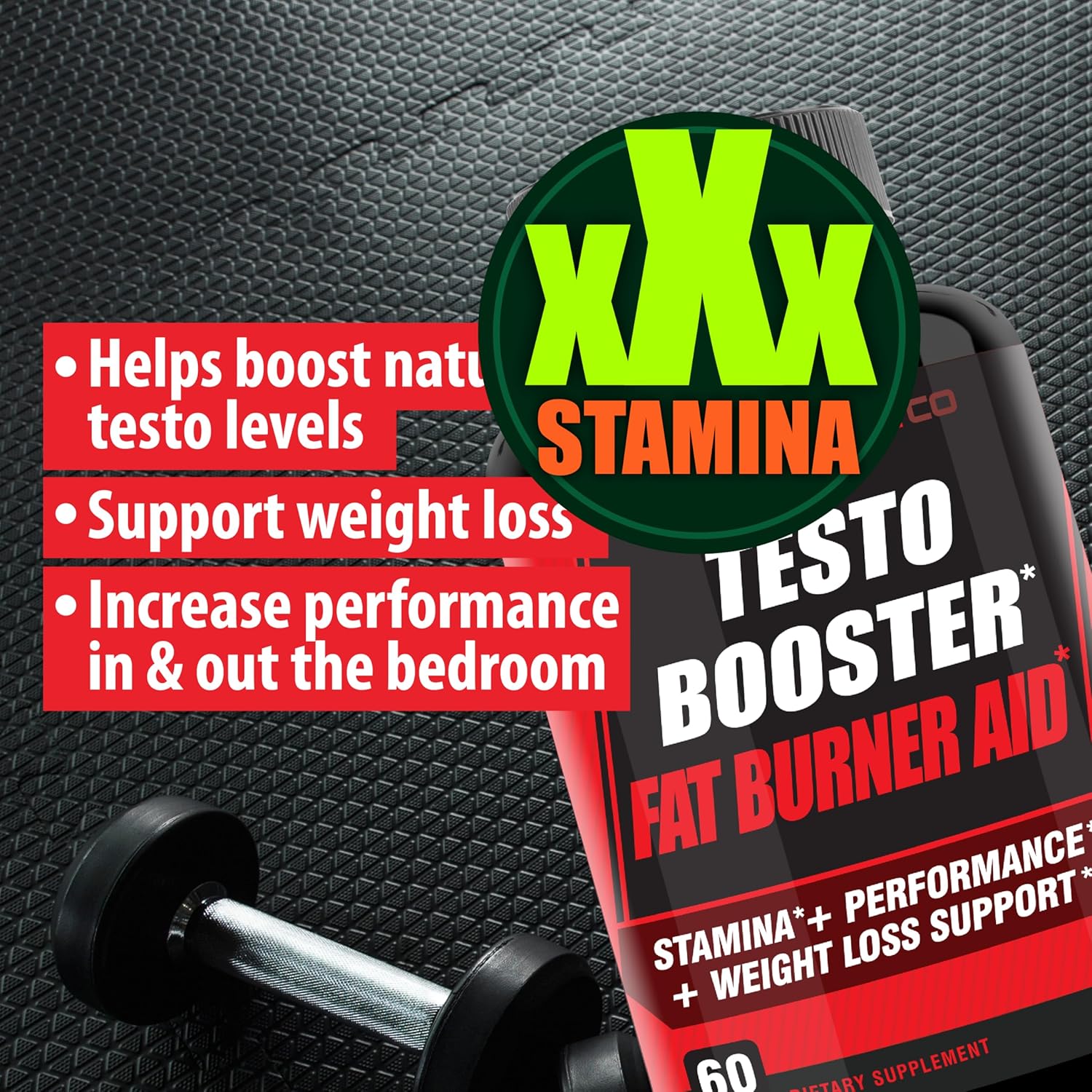 Natural Testosterone Booster for Men at Gym & Bedroom, Happy Wife, Happy Nights - Helps Boost Physical Performance, Restore Vitality and Support Weight Management - 60 Tablets - Image 5