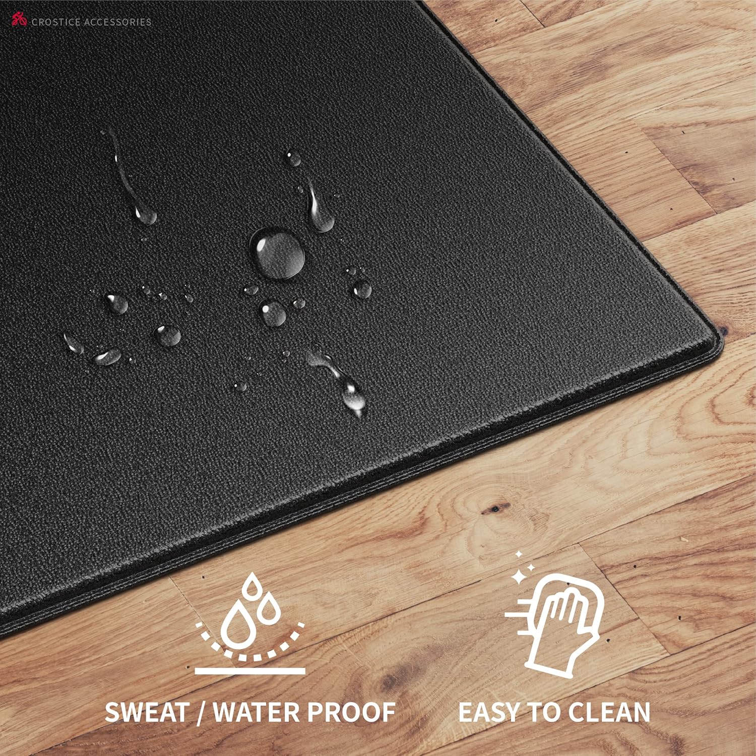 Bike Trainer Mat Compatible with Peloton Bike, for Treadmill & Row, THK 6mm, Under Mat Protect Hardwood Floor Carpet, Trainer Accessory for Indoor Stationary Exercise Bicycle - Image 5