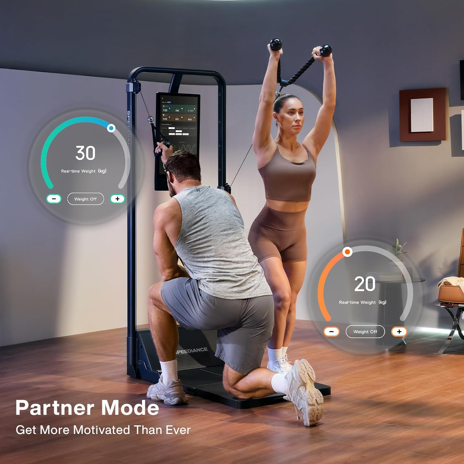 Speediance Home Gym, Smart AI-Powered Multi-Functional Smith Machine for Full Body Strength Training, All-in-one Gym Equipment, Digital Weight System, Workout Station, Squat Rack, Gym Monster 2 - Image 6