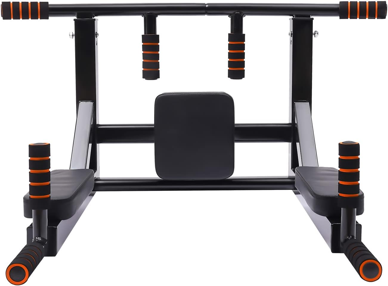 Wall Mounted Pull Up Bar Chin Multifunctional Chin Up Bar Heavy Duty Dip Station Power Tower Set Training Equipment Fitness Dip Stand for Indoor Home Gym Workout, Supports to 440 Lbs - Image 3