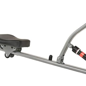 Sunny Health and Fitness 45 Degree Hyperextension Roman Chair, Steel, Grey, One Size + SF-RW1205 12 Adjustable Resistance Rowing Machine Rower w/Digital Monitor