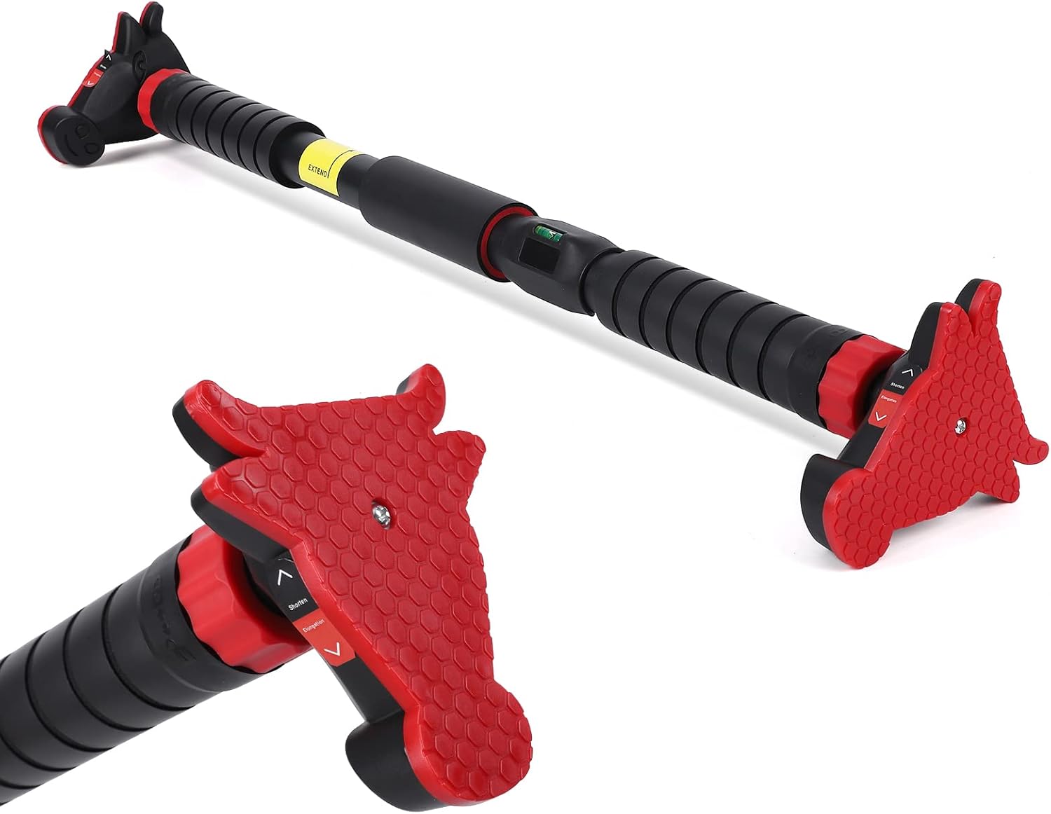 Pull Up Bar for Doorway, Strength Training Pull-up Bars, No Screws, No Installation Required, Max Load 440 LBS Chin Up Bar with Level Meter and Adjustable Width for Home Gym