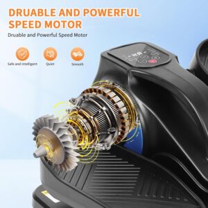 Under Desk Elliptical Machine, Leg Exerciser as Seen on TV for Seniors with 12 Speeds and 12 Modes, Portable Seated Pedal Trainer, Remote Control Elliptical Exerciser for Home Office