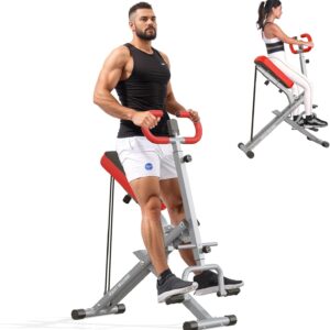 SogesGame Squat Machine for Home, 2 in 1 Squat Rowing Machine, Foldable Leg Training Machine, Squat Trainer for Glutes & Legs Workout