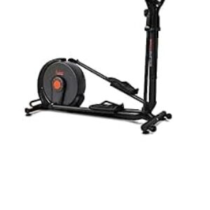 Sunny Health & Fitness Power Stride Smart Elliptical Machine Trainer with 16-Level Magnetic Resistance, Advanced Flywheel SF-E321005 + Home Gym Foam Floor Protector Mat