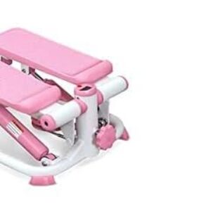 Sunny Health & Fitness Exercise Stepping Machine, Portable Mini Stair Stepper for Home or Office Workouts + Adjustable 15 KG Dumbbell Set w/Carry Case