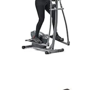 Sunny Health & Fitness Performance Compact Elliptical Machine with 8-Level Adjustable Resistance, Pulse Sensor SF-E320033 + Home Gym Foam Floor Protector Mat