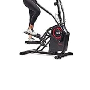 Sunny Health & Fitness Premium Cardio Climber Stepping Elliptical Machine, Black SF-E3919 + Home Gym Foam Floor Protector Mat