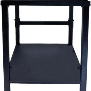 Black Heavy Duty Adjustable Dumbbell Stand & Kettlebell Stand – Adjustable Dumbbell Weight Rack, Weight Stand for Dumbbells, Weight Rack for Home Gym with Non-Slip Base, Anti-Tip Safety & Space-Saving Design