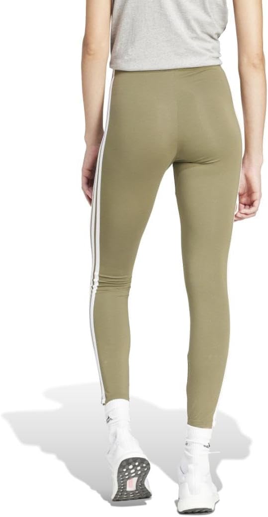 adidas Womens Essentials 3-Stripes Cotton Leggings - Image 2