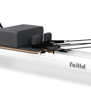 Aluminium Pilates Reformer,Pilates Reformer Equipment with Reformer Accessories, Reformer Box, Padded Jump Board, Reformer Pilates Machine for Home Workouts