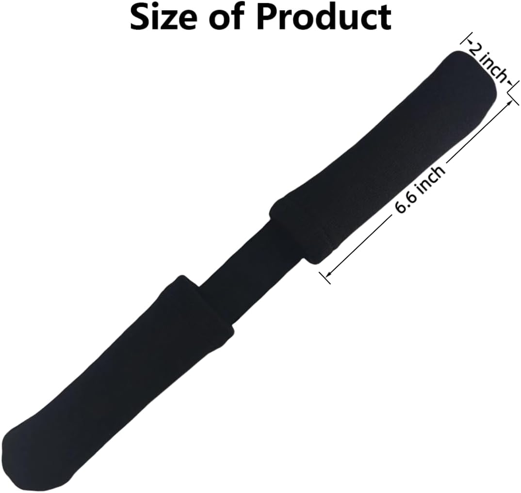 2Pcs Thickened Rowing Machine Handles Cover, Fits Most Rowing Machine, Non-Slip & Breathable Handle Cover(Black) - Image 2