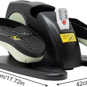 Under Desk Elliptical Machine, Electric Leg Exerciser with 5 Speed Adjustable for Seniors, Portable Trainer for Home, Gym, Hospital, Rehabilitation Center