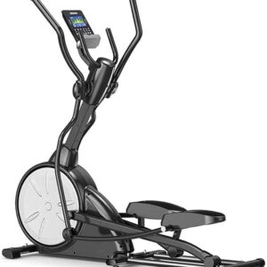 Cross Trainer,Exercise Bike Elliptical Machine Magnetic Resistance Adjustable,Noiseless LCD Display Calorie Gym Home Fitness Equipment