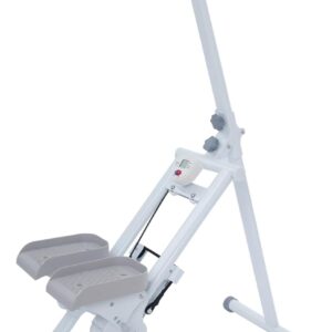 Stair Stepper with Display Screen for Home Gym Exercise, Foldable Vertical Stair Climber Machine for Full-Body Workout, Compact Climber Machine with Extended Step Range, 3 Gears Pedal Adjustable Angle