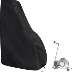 Rowing Machine Cover for Sunny Magnetic Rowing Machine, Foldable Rower Machine Cover Waterproof Water Rowing Machine Covers for Home – 44″L×19.6″W×52″H, Black