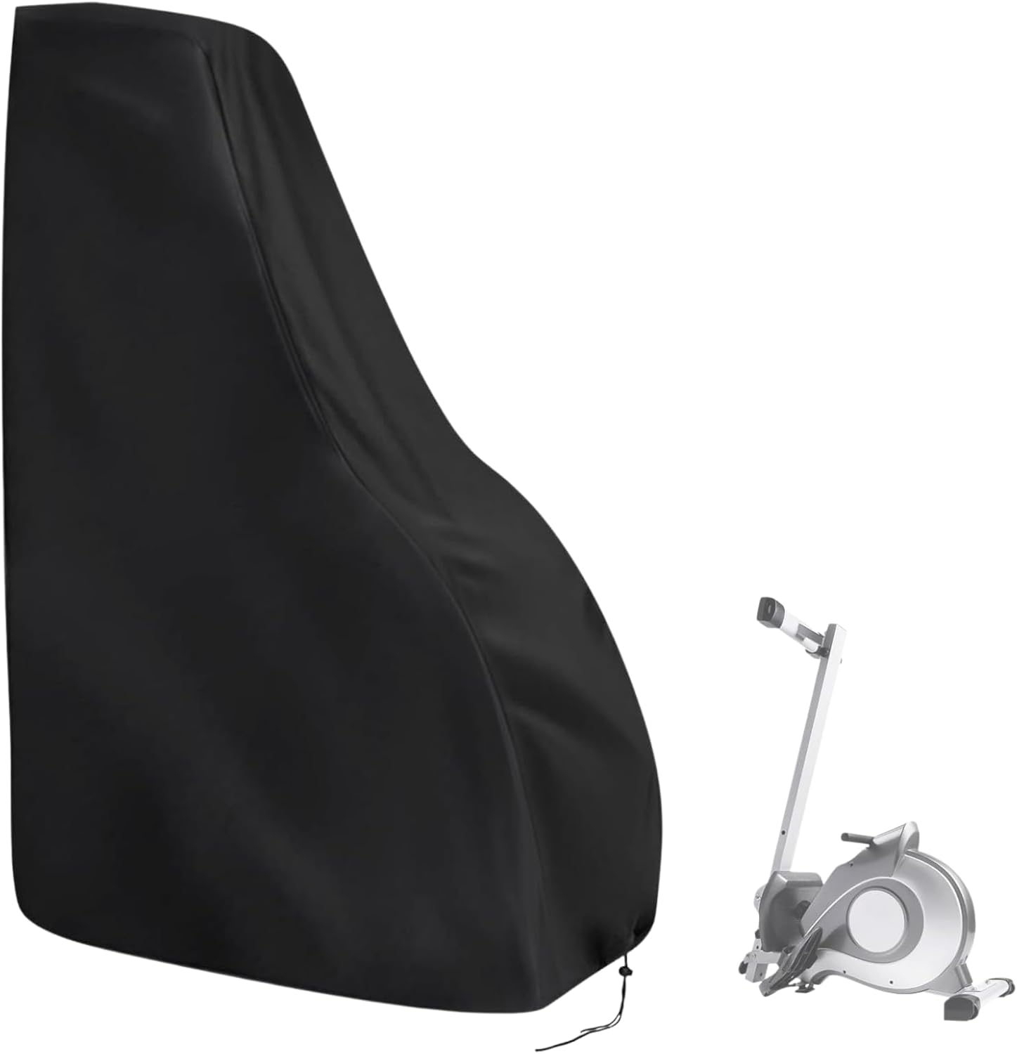 Rowing Machine Cover for Sunny Magnetic Rowing Machine, Foldable Rower Machine Cover Waterproof Water Rowing Machine Covers for Home - 44"L×19.6"W×52"H, Black