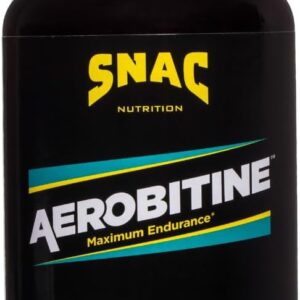 SNAC Aerobitine – Stimulant Free Pre-Workout Supplement for Maximum Endurance. Nitric Oxide Booster, Improves Blood Flow, Reduces Fatigue & Thermogenic Benefits. 120 Veggie Capsules
