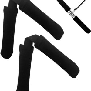 2Pcs Thickened Rowing Machine Handles Cover, Fits Most Rowing Machine, Non-Slip & Breathable Handle Cover（Black）