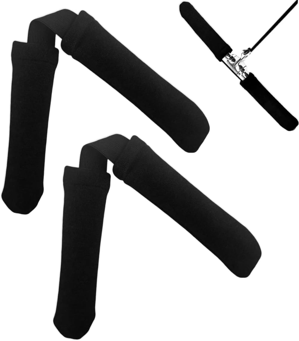 2Pcs Thickened Rowing Machine Handles Cover, Fits Most Rowing Machine, Non-Slip & Breathable Handle Cover(Black)