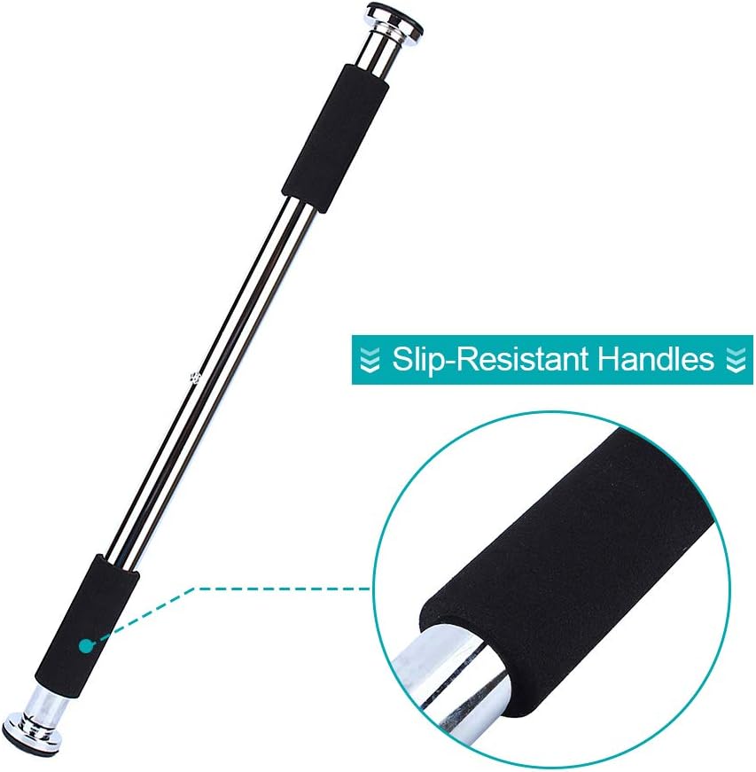 Doorway Pull Up Chin Up Bars for Doorway, Adjustable 24.5 to 36 Inches Upper Body Workout Rod Heavy Duty Home Gym Exercise Fitness Door Exercise Bars - Image 5