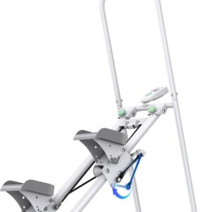 MERACH Stair Stepper for Home Gym Exercise, New Version Stairmaster for Full-Body Workout, Compact Folding Stair Climber with Extended Step Range, Adjustable Handlebar/Pedal