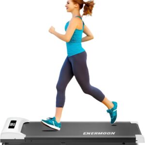 Under Desk Treadmill, Mini Walking Pad with Remote Control & LED Display, Compact Walking Pad Treadmill with 265 lbs Weight Capacity, Mini Portable Treadmill, Small Treadmill for Apartment