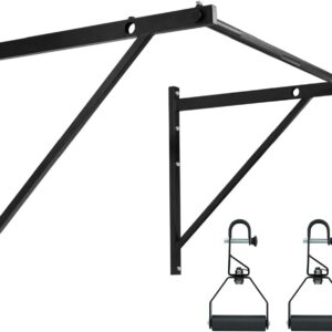 Yes4All Heavy Duty Wall Mounted Pull Up Bar – Multi-Grip Ceiling Strength/Joist Mount/Chin-Up Bar for Home Gym Portable